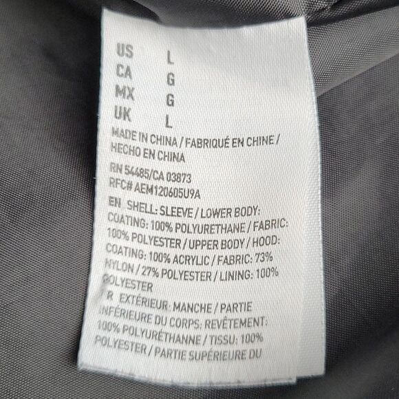 American Eagle Men's Size Large Color Block Blue Orange Full Zip Hooded Jacket - Picture 11 of 12